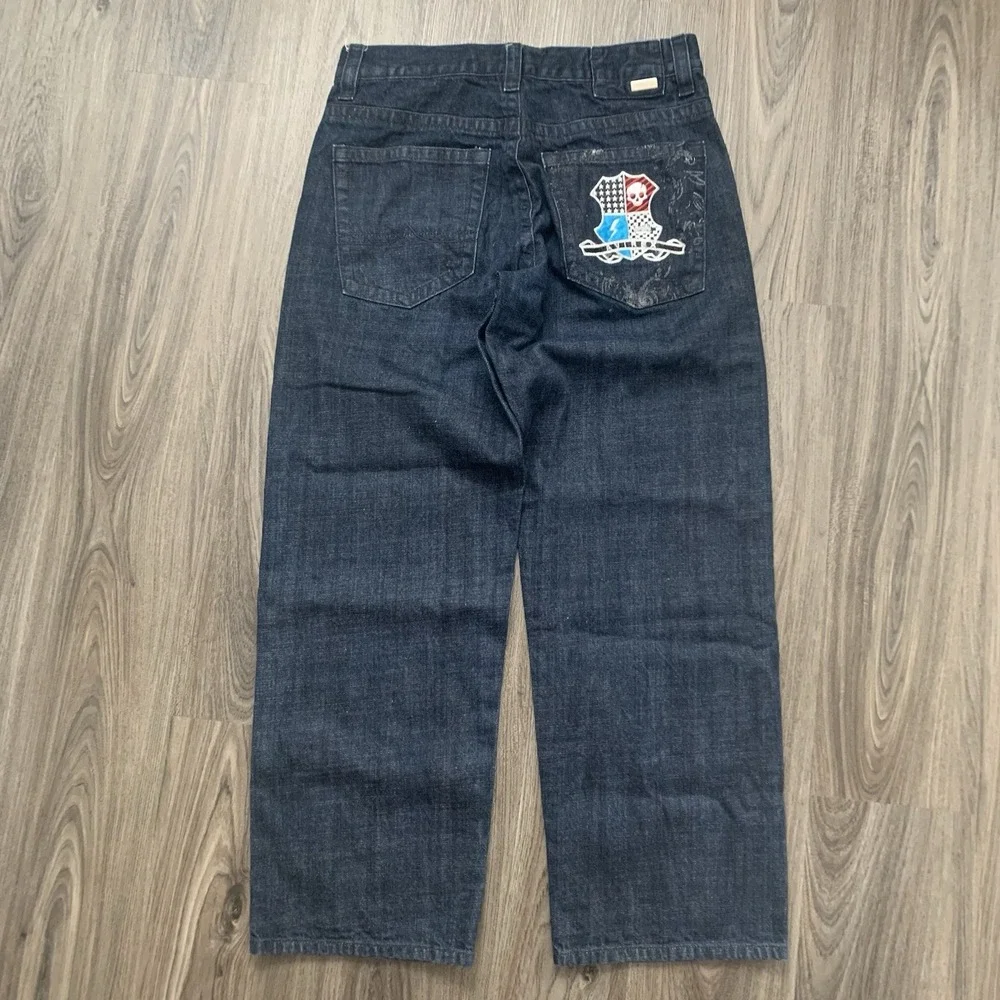Avirex Jeans Blue‎ Relaxed Baggy Denim Dark Wash Mens 36x34*(34x31) Y2K Skater